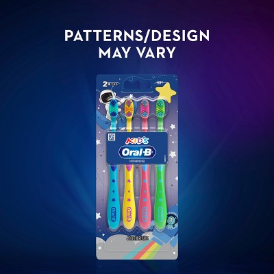 Oral-B Kids Soft Toothbrush with Space Designs - 4pk