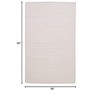 Colonial Mills Ticking Stripe Rect Braided Rug, Canvas 3'x5' , Rectangle Shape - 2 of 2