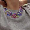Rainbow Acrylic Punk Chain Necklace - Chunky Curb Choker for Women & Teens - 4 of 4