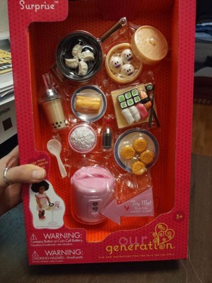 Our Generation Sushi Surprise Play Food & Rice Cooker Accessory Set For 18  Dolls : Target