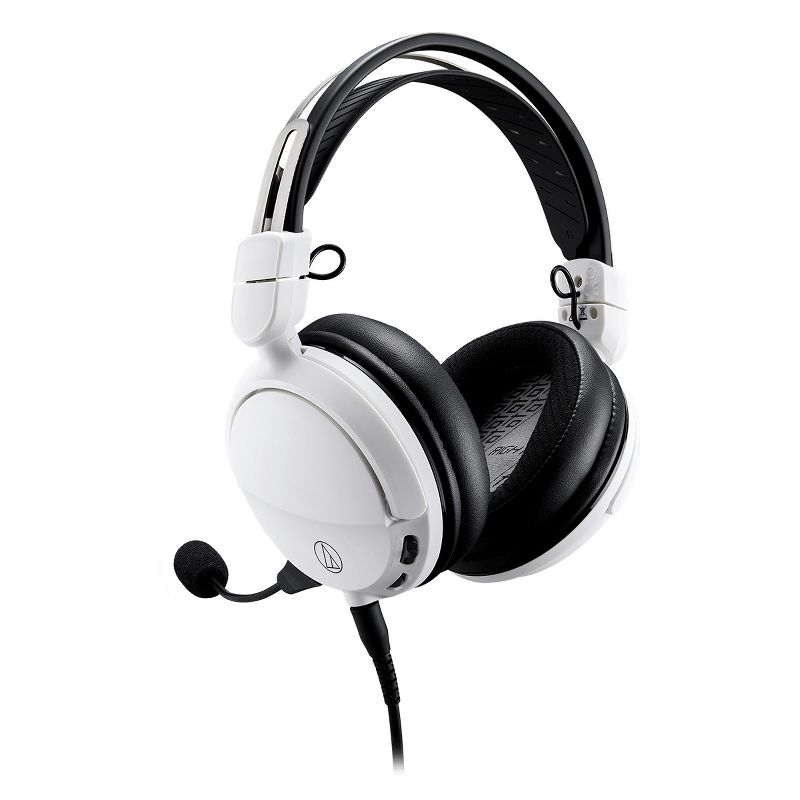 Audio-Technica ATH-GL3 Closed-Back High-Fidelity Gaming Headset (White), 2 of 13