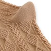 Anna-Kaci Women's 3 Pairs Textured Diamond Socks with Knitted Pattern and Scalloped Trim - 3 of 4
