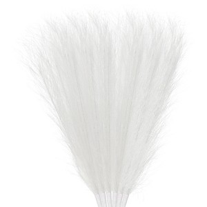 Unique Bargains Party Vase Wedding Decor Tall Fluffy Faux Pampas Grass - 1 of 4