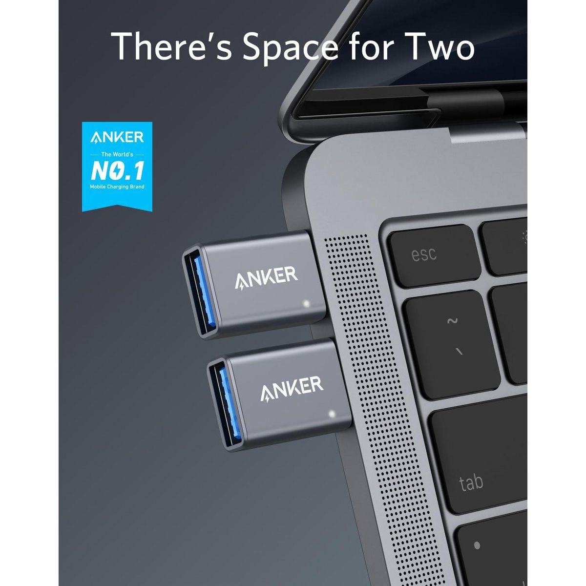 Anker USB C Adapter (2 Pack), USB C to USB Adapter - thumbnail 2