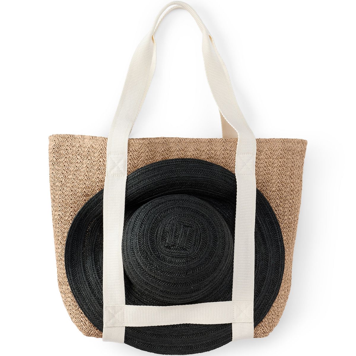 Lands' End Straw Tote Bag - thumbnail 4