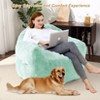 Large Bean Bag Chair for Kids Adults, Living Room Furniture Beanbag Couch Sofa, Soft Fluffy Faux Fur Bean Bag Lazy Sofa for Gaming Reading - 2 of 4