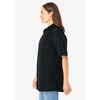 Woman Within Plus Size Short-Sleeve Peachskin Button-Front Shirt - 4 of 4