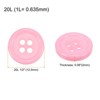 Unique Bargains Sewing Resin Round Flat 4-Hole Replacement Craft Buttons 20 Pcs - 2 of 4