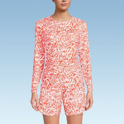 Lands' End Women's Long Sleeve Relaxed UPF 50 Rash Guard