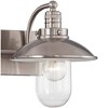 Minka Lavery Industrial Wall Light Sconce Brushed Nickel Hardwired 18 1/2" 2-Light Fixture Clear Glass Shade for Bedroom Bathroom - 3 of 3