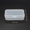 Unique Bargains Plastic Rectangular Storage Case with Hinged Lid 4 Pcs - 2 of 4