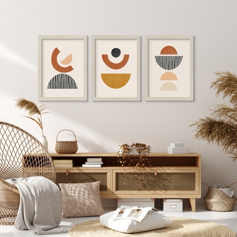 Americanflat Neutral Tones Minimalist Abstract By The Print Republic - 2  Piece Framed Wall Art Set : Target