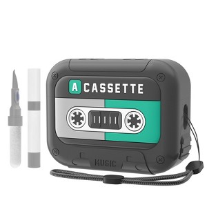 HTUTWOO Airpods 4 Case Cover Vintage Cassette Tape with Lanyard for Men & Women, Wireless Charge Support with Magsafe - 1 of 4
