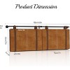 Acoinel Wall Mounted Headboard,for Bedroom,Modern Style Headboard with Faux Leather Straps for Bedroom,Entryway - 3 of 4