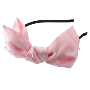 Unique Bargains Women's Fashion Satin Bow Knot Headband 0.31 Inch Wide 1 Pc - 1 of 4