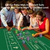 70'' X 35'' Upgraded Waterproof Craps Mat, Non-Slip Rubber Blackjack Mat, Poker Table Top with Carrying Bag, Craps Table for Game Night, Parties,Home - 2 of 4