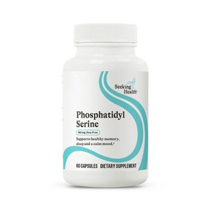 Seeking Health Phosphatidyl Serine, 150 mg Phosphatidylserine from Sunflower, Supports Concentration and Healthy Mood, Soy-Free, Non-GMO(60 Capsules) - 1 of 4