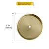 Brixwell 900-10221 Metal Closet Backplate Polished Brass Finish - 2 of 4