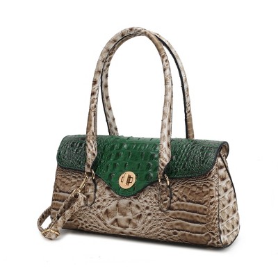 MKF Collection Liviana Women’s Shoulder Bag Croc-Embossed Chic and Versatile Timeless Handbag by Mia K