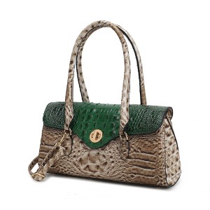 MKF Collection Liviana Women’s Shoulder Bag Croc-Embossed Chic and Versatile Timeless Handbag by Mia K - 1 of 4