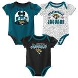 NFL Jacksonville Jaguars Baby Girls' Onesies 3pk Set