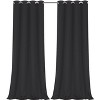 GoodGram 2 Pack Hotel Thermal Grommet 100% Blackout Window Curtain Panels - 2 of 3