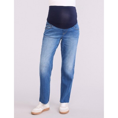 Women's Secret Fit Over the Bump Straight Leg Maternity Denim Jeans | Motherhood Maternity