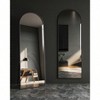 Arched Full Length Mirror Floor Mirror with Stand 18x58 Inch Black Wall Mirror Bedroom Body Mirror Large Size Strong Frame - 4 of 4