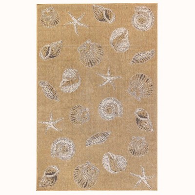 Liora Manne Carmel  Indoor/Outdoor Rug  Sand..