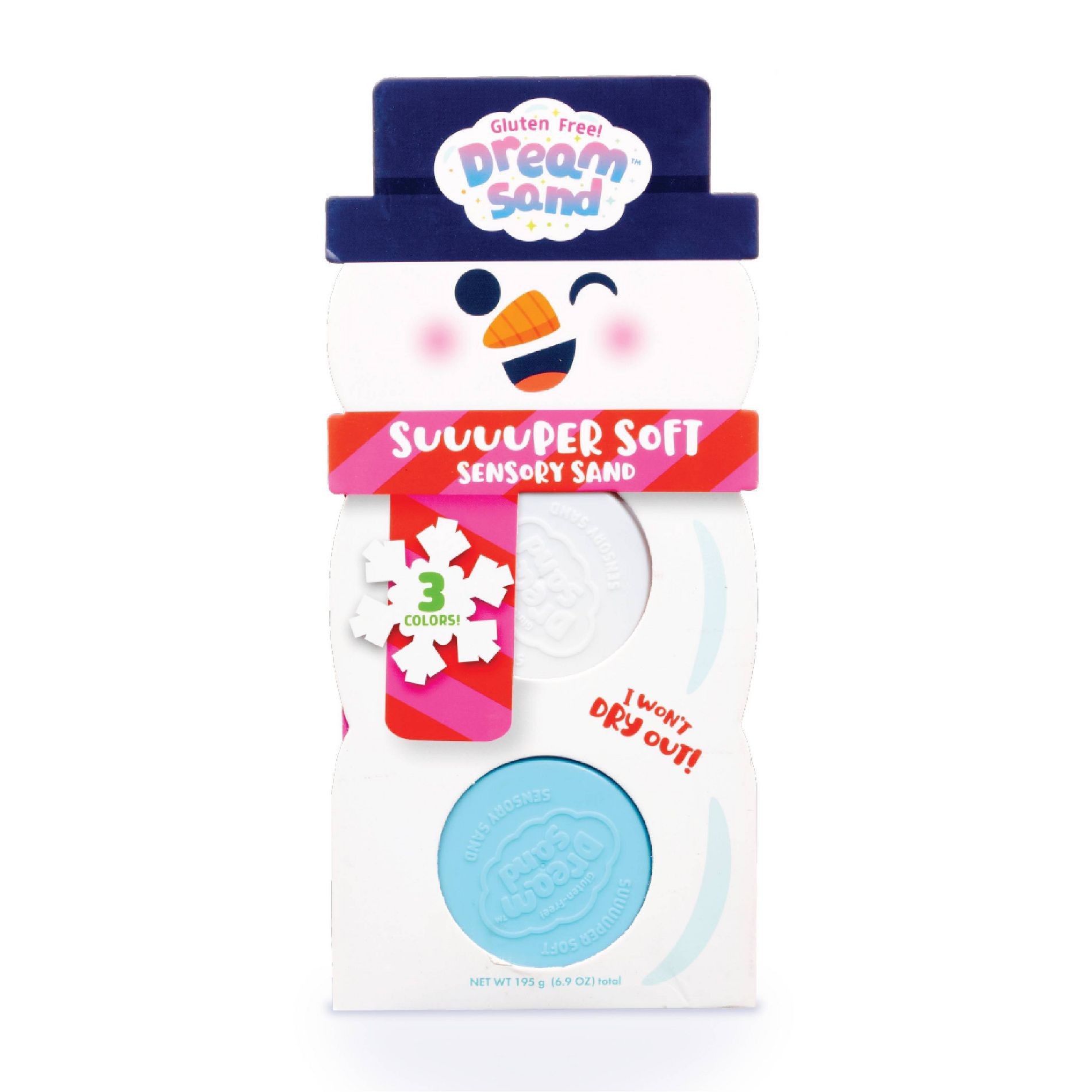 Chuckle & Roar Dream Sand Snowman - 3pk