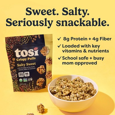 Tosi Snacks Salty Sweet Organic Puffs - 3oz