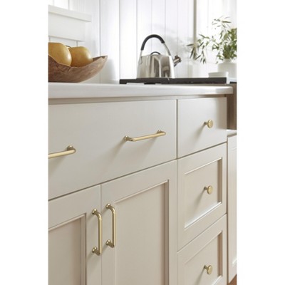 Golden Champagne Modern Bar Cabinet Pull with Mounting Hardware