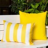TopComfy Support Pillow Stripe Design Water Resistant Fabric for Outdoor and Indoor Use, Yellow, 17"*17"*10" - 4 of 4