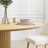 Dovelina Mid-Century Round Dining Table Wood Kitchen Table for 4 People - Natural Wood - 2 of 4