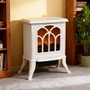 ChicFurnit Indoor Fireplaces 18" Freestanding Fireplace Fireplace Heater with Realistic Flames for Indoor Living Room, White, 14.8"*9"*17.3" - 2 of 4