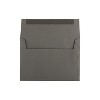 JAM Paper A7 Invitation Envelopes 5.25 x 7.25 Dark Grey 50/Pack (36396434I) - 2 of 4