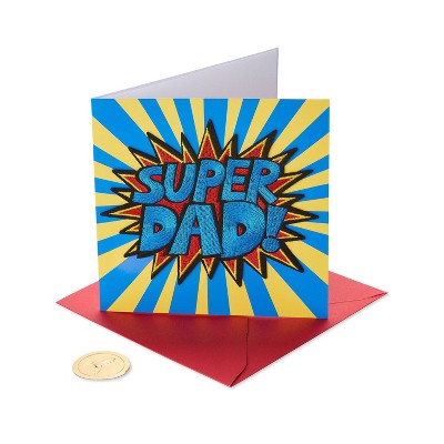 Fathers Day Greeting Card Super Dad Patch - PAPYRUS