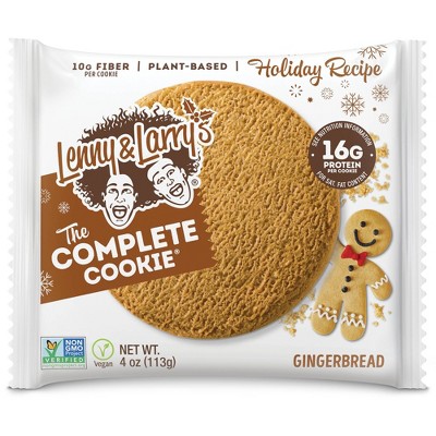 Lenny & Larry's Complete Vegan Cookie - Gingerbread - 12ct