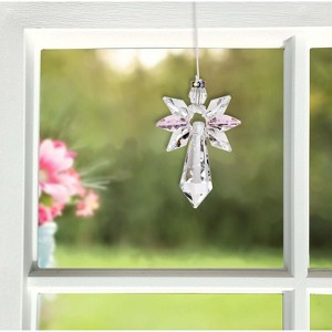 Woodstock Wind Chimes Woodstock Rainbow Makers Collection  Crystal Guardian Angel  Large 2'' Crystal Suncatcher for Indoor Decor Gift - 1 of 4