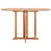 vidaXL Folding Butterfly Patio Table, 47.2"x27.6"x29.5" Solid Teak Wood - 2 of 4
