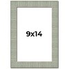 PosterPalooza | Photo Size Sculpted Blue Picture Frame - UV Acrylic, Foam Board Backing, Hanging Hardware - 2 of 4
