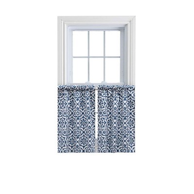Ellis Athens Printed Tile Design on Navy Ground High Quality Tailored ...