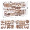 Aoibox 86pcs Christmas Tree Ornaments Set Shatterproof Clear Plastic Baubles with Glitter Sequins Tinsel for Holiday Wedding Party Decor - 3 of 4