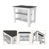 Kumasinova Versatile Kitchen Island Cart with Three Storage Shelves,40.5" Kitchen Cart with Ample Legroom,Spacious Island Table for Dining Room - 3 of 4