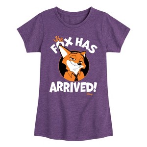 Girls' - Disney - The Fox Has Arrived Fitted Short Sleeve Graphic T-Shirt - 1 of 4