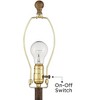 Regency Hill Glenn 27" Tall Urn Farmhouse Rustic Traditional Table Lamps Set of 2 WiFi Smart Socket Dark Terra Cotta Finish Living Room Bedroom - 4 of 4