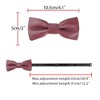 INSPIRE CHIC Elerevyo Men's PU leather Pre-tied Adjustable Bow Tie - 3 of 4