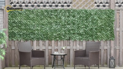 Outsunny 104cm Tall Dark Green Faux Ivy Privacy Fence