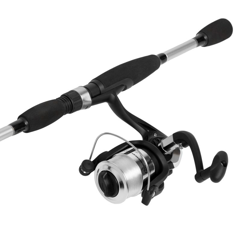 Fishing Rod and Reel Combo, Spinning Reel Fishing Pole, Fishing Gear for Bass and Trout Fishing, Silver, Strike Series by Leisure Sports, 3 of 6
