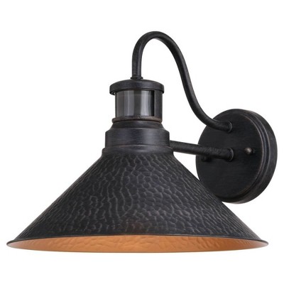 Vaxcel Outland 1 - Light Wall Light in  Aged Iron/Light Gold